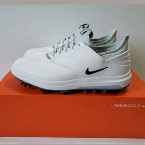 Nike Air Zoom Direct Spikes White Black Golf Shoes